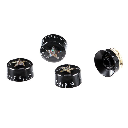 4Pcs Guitar Knobs Volume Tone Control Knob for LP Style Electric Guitar Parts Abalone Star Knobs 2