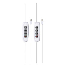 Ringförmige Pflanzenlampe für Kleine Zimmerpflanzen, Warmweißes LED-Vollspektrumlicht, Höhenverstellbar mit Adapter