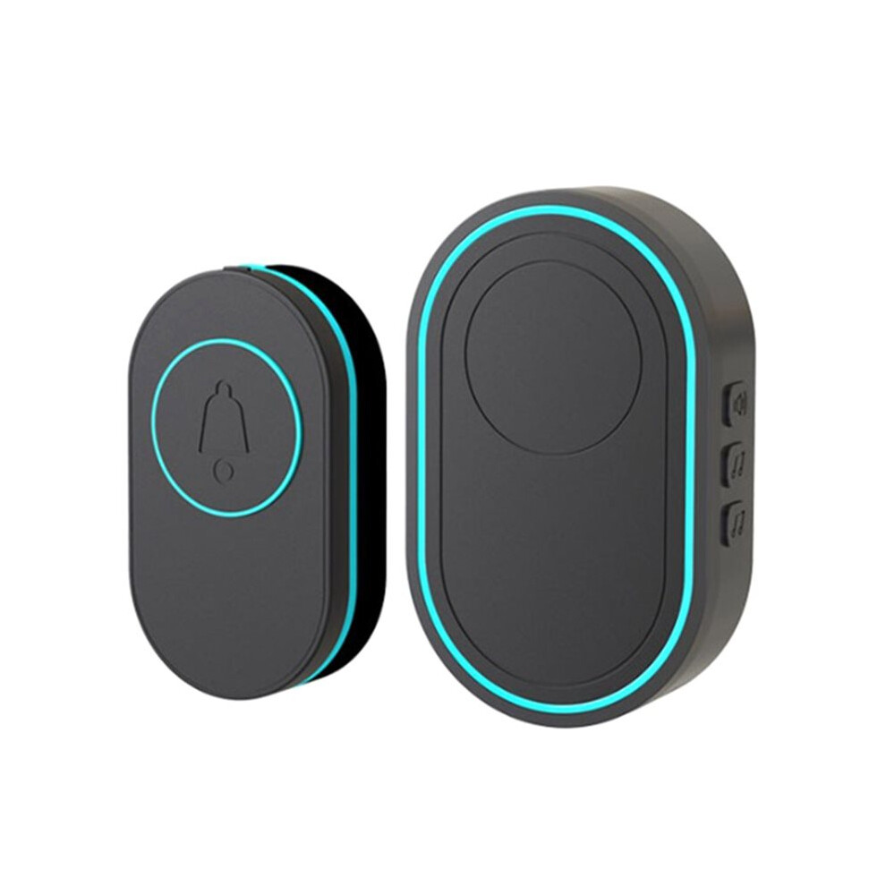 Intelligent Wireless Doorbell Home Welcome Doorbell Waterproof Door Bell Chime Waterproof Emergency Button Eu Plug Light 6032328713847
