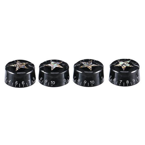4Pcs Guitar Knobs Volume Tone Control Knob for LP Style Electric Guitar Parts Abalone Star Knobs 1