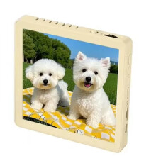Personalized Music Photo Frame Music Fridge Magnet with Playback & Recording Gift for Valentine'S Day Birthday Yellow
