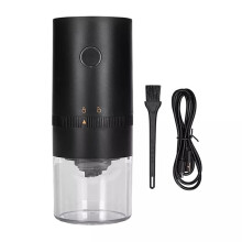 Macinacaffè Elettrico, Ricarica USB, Macina In Ceramica, Macchina Automatica Portatile, Nero
