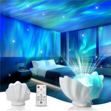 Proiettore di Boreale, Luce Notturna A Conchiglia, Lampada da Camera da Letto, Decorazione per Dormitorio per Bambini, per Ragazzi e Ragazze
