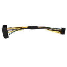 ATX 24-Pin + Dual 4-Pin auf 16-Pin Adapterkabel, 24-Pin auf 16-Pin Stromkabel, 18 AWG, 30 cm für -Motherboards