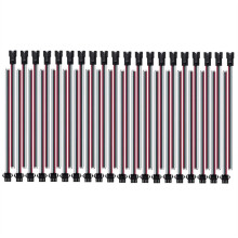 20 Pares de Conectores JST SM de 3 Pines para Tiras LED WS2812B, WS2811, WS2812, WS2814, SK6812, FOCB y CCT (Hembra/Macho) de 15 cm