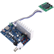DIY-Kits 5W 76M-108MHZ 7W Max Stereo PLL FM Transmitter Suite DIY Kits Leistungsfrequenz Einstellbare Lautstärke + LCD-Display