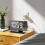 Projection Digital Clock,Alarm Clock Bedside,7.3'' LED Mirror with Date Display,Dual Alarm,DST,Snooze Function Black 9