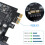 Adaptateur D'Extension USB 3.0 PCI Express PCI E Vers 7  USB 3 Gen1 5 Gbit/S pour PC de Bureau 4