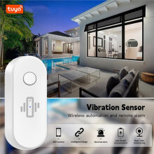 Tuya WiFi-Vibratiesensor Deur-, Raam- en Glasbreukdetector Huisbeveiliging Anti-Diefstal Slimme Levensapp Realtime Meldingen B