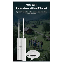 Outdoor 4G WiFi 6 CPE-Router met Externe Antenne en Simkaartinzet, 300 Mbps CPE-Router