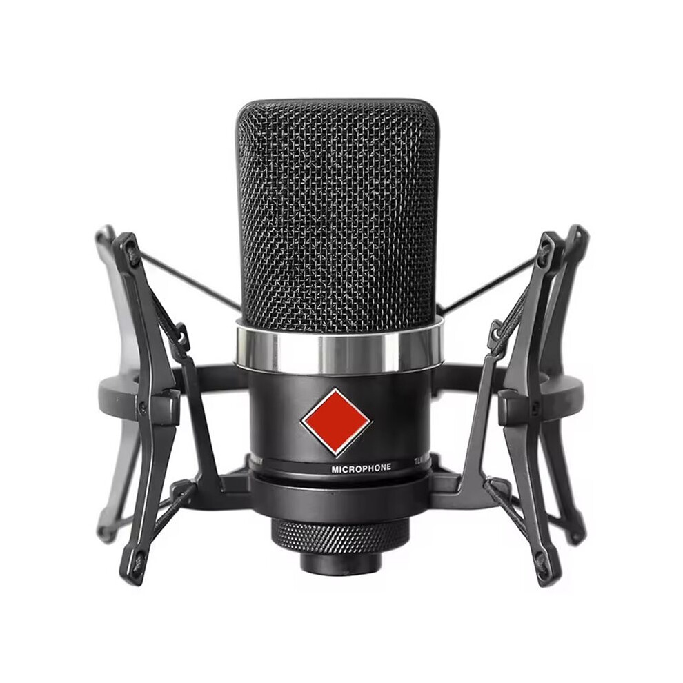 Professional Tlm102 Condenser Microphone Large Diaphragm Recording Live Singing Vocal Mic For Pc Stage Sing Record A Black 4711632766023
