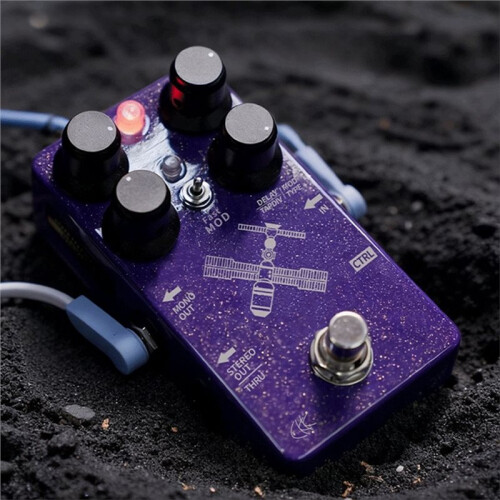 SPACEESTATIONTTM Pro TTM Delay Effect Unit Reverb/Distortion Electric Guitar Multi-Functional Single Block Effect Unit 1