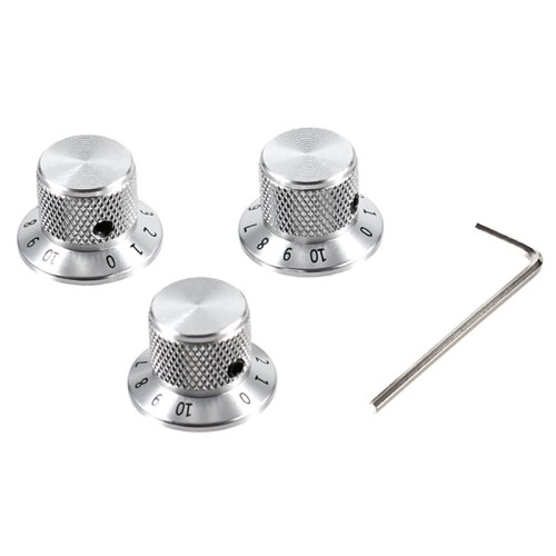 3PCS Guitar Knobs with Indicatrix Potentiometer Volume Tone Control Knobs Universal Top Hat Knobs for Electric Guitar