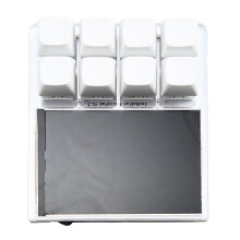 3.5 Inch LCD Programmable Macro Keyboard 8-Key Hot-Swappable RGB Backlight USB Secondary Display Transparent