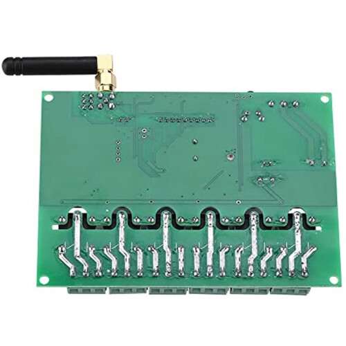110-240V 6 Channel RF Relay Module Board Remote Control  Momentary Selflocking Interlock 3 Commands 30mA X 6 2