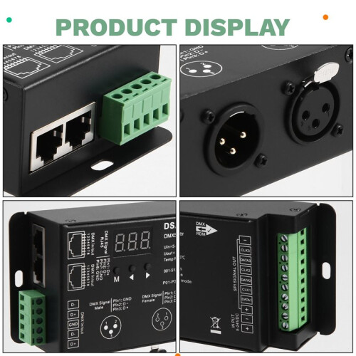LED Pixel DMX512 Naar SPI-Decoder voor DMX-Converter MAX900 Dots TTL-Pixelcontroller DC5V-24V 1