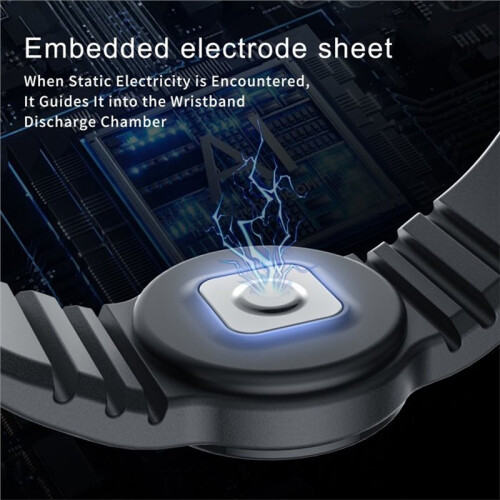 Anti-Static Bracelets Wireless Adjustable Silicone Static Eliminator Portable Remove Body Static Bracelet Universal A 2
