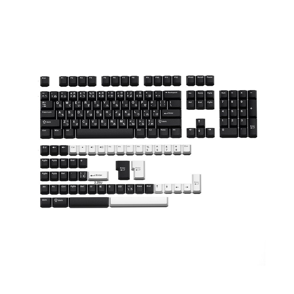 Japanese Jis Layout Keycaps Pbt Shot 153-Key Mechanical Keyboard Keycap Set For Mx Switches Oem Replacement Kit 6031264444037