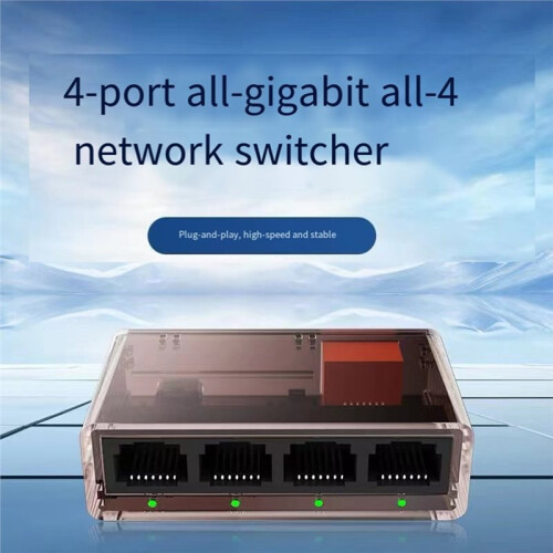 1000Mbps Network  5  RJ45 LAN Hub Adapter Full/Half Duplex Internet Splitter Ethernet  Switcher 1