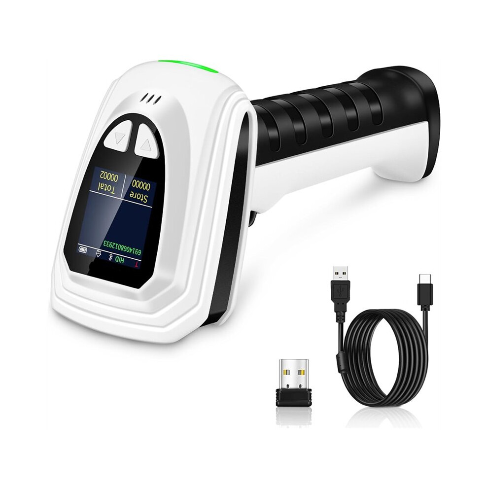 Photos - Barcode Scanner 1D QR 2D , Wireless Bar Code Scanners with LCD Screen Display, Handheld Barcode Reader