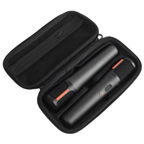 Wireless Microphone Carrying Case for  Dual Microphone System Portable Storage Bag for Handheld Mic 2