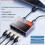 1000Mbps Network  5  RJ45 LAN Hub Adapter Full/Half Duplex Internet Splitter Ethernet  Switcher 3