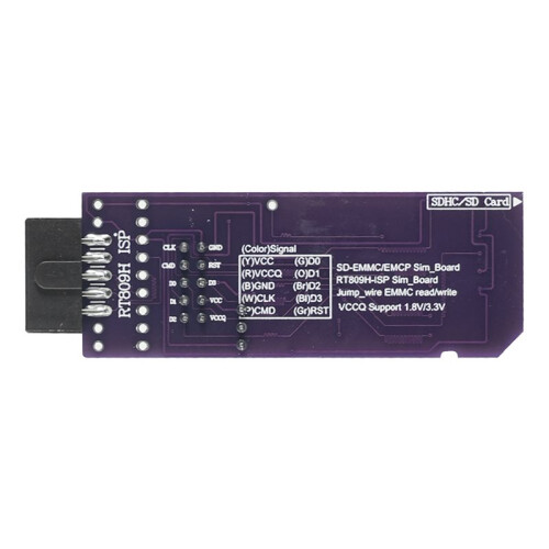 BGA254 -EMMC 8bit 1.8V RT809H-ISP Simple Reading and Writing Board with Detachable Fly Wire Adapter 2