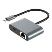 2,5-Gbit/S-Netzwerkkarte Typ C auf Ethernet-Adapter 2500 Mbit/S Gigabit-LAN-Adapter Unterstützt PD100-W-Laden für Laptops