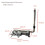 Drum Set Cymbal Boom Arm with Clamp Holder Percussion Mounting Bracket Cymbal Mounting 6