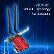 PCI-E WiFi6E Triple-Band 5400 Mbit/S 5.3 Adapter RTL8852CE Gigabit-WLAN-Netzwerkkarte für Desktop-PCs mit Windows 10/11