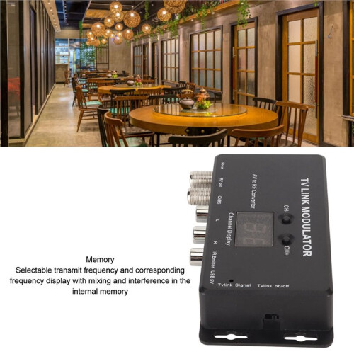 TM70IR TV Link Modulator Support PAL NTSC AV to RF Converter for AV Source Set Top Boxes RF Modulator 2