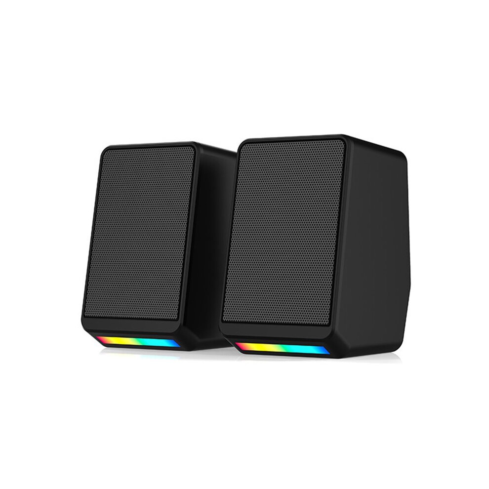 V5 Rgb Stereo Sound Speakers Small Household Desktop Computer Soundbar Portable Speakers For Computer Laptop 6031029037962