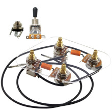 Nuovo Kit di Cablaggio Precablato per Chitarra LP, Potenziometri 2T2V 500K e Interruttore A 3 Vie Separato, Sostituzione di Parti