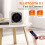 Desktop CD Player  with HiFi Dual Speaker, CD Player for Home with Remote Control,LCD Display,Sleep Timer 2