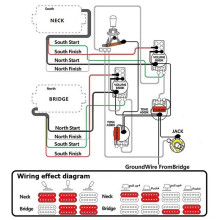 New LP Guitar Prewired Wiring Harness Kit 2T2V 500K Pots and Separate 3 Way Replacement of Parts