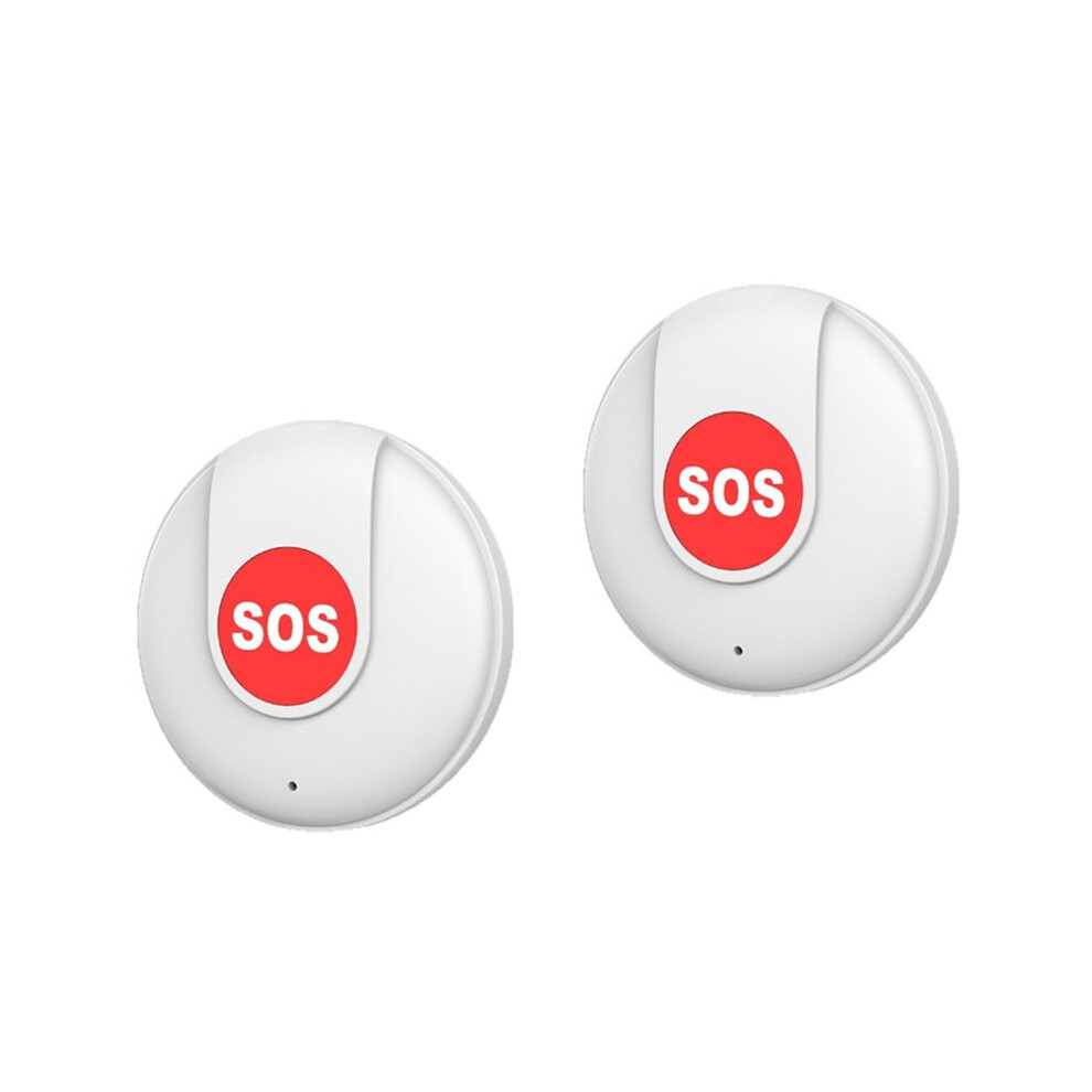 2PCS Tuya  WiFi SOS Button Emergency Wireless Security Alarm Panic Device for Safety  Life Remote