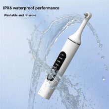 Tooth Polisher, Rechargeable Teeth Polisher with 6 Brush Heads, Tooth Whitening Kit for Cleaning and Polishing White