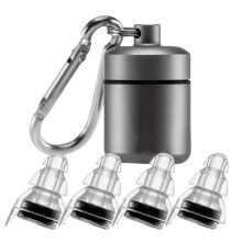 2 Pairs High Fidelity Concert Earplugs 24db Filter Technology Ear Protection for Music Festivals DJ'S Nightclub Grey