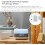 Essential Oil Aroma Diffuser Ultrasonic Air Humidifier Mist Maker with Night Light -Audio Clock EU Plug 2