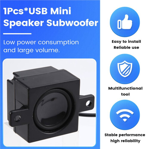 USB--Lautsprecher-Subwoofer, Externer Lautsprecher für Computer, Laptops und Notebooks 1