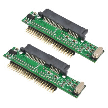 2pcs 7+15 Pin Ssd Hdd Female to 2.5 Inch 44Pin Ide Male Adapter for Laptop