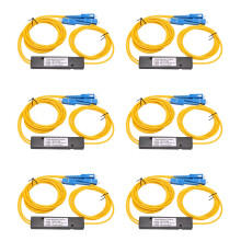 6X Ftth SC UPC 1X2 Plc Singlemode Fiber Optical Splitter Fbt Optical Coupler
