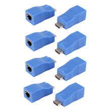 4X Extender to Rj45 Lan Network Extension Transmitter Receiver Tx Rx Cat5E Cat6 Ethernet Cable V1.4 30M 4K Hd TV