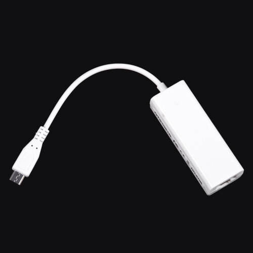 3X  USB 5 Pin 10/100 Mbps RJ45 LAN Ethernet Adapter for Tablet PC