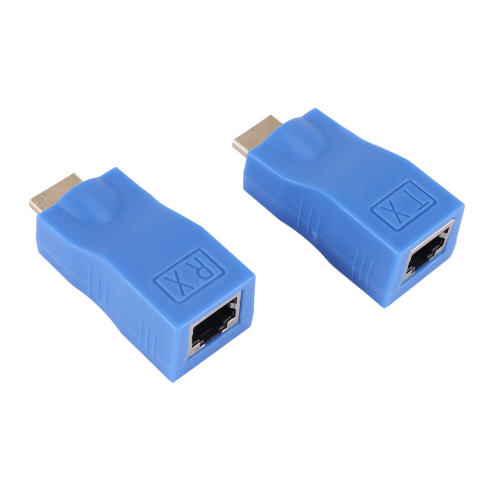5X Extender To Rj45 Lan Network Extension Transmitter Receiver Tx Rx Cat5e Cat6 Ethernet Cable V1.4 30M 4K Hd Tv 6031353623183