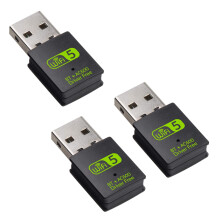 3X USB WiFi  Adapter, 600Mbps Dual Band Wireless Network External Receiver,WiFi Dongle for PC/Laptop/Desktop