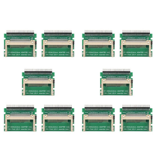 10X Cartão Compact Flash Cf para Ide 44 Pinos 2 mm Macho 2,5 Polegadas Hdd Adaptador Inicializável Conversor
