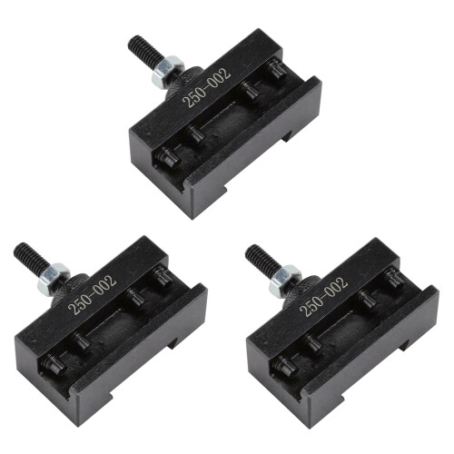 3X 250-002 Quick Tool Change Holder Turning Facing Lathe Parting Blade