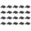 20X Replacement Helicopter Plug Headset Adapter U-174 / U Type A Solder for David Clark Helicopter Headset 1