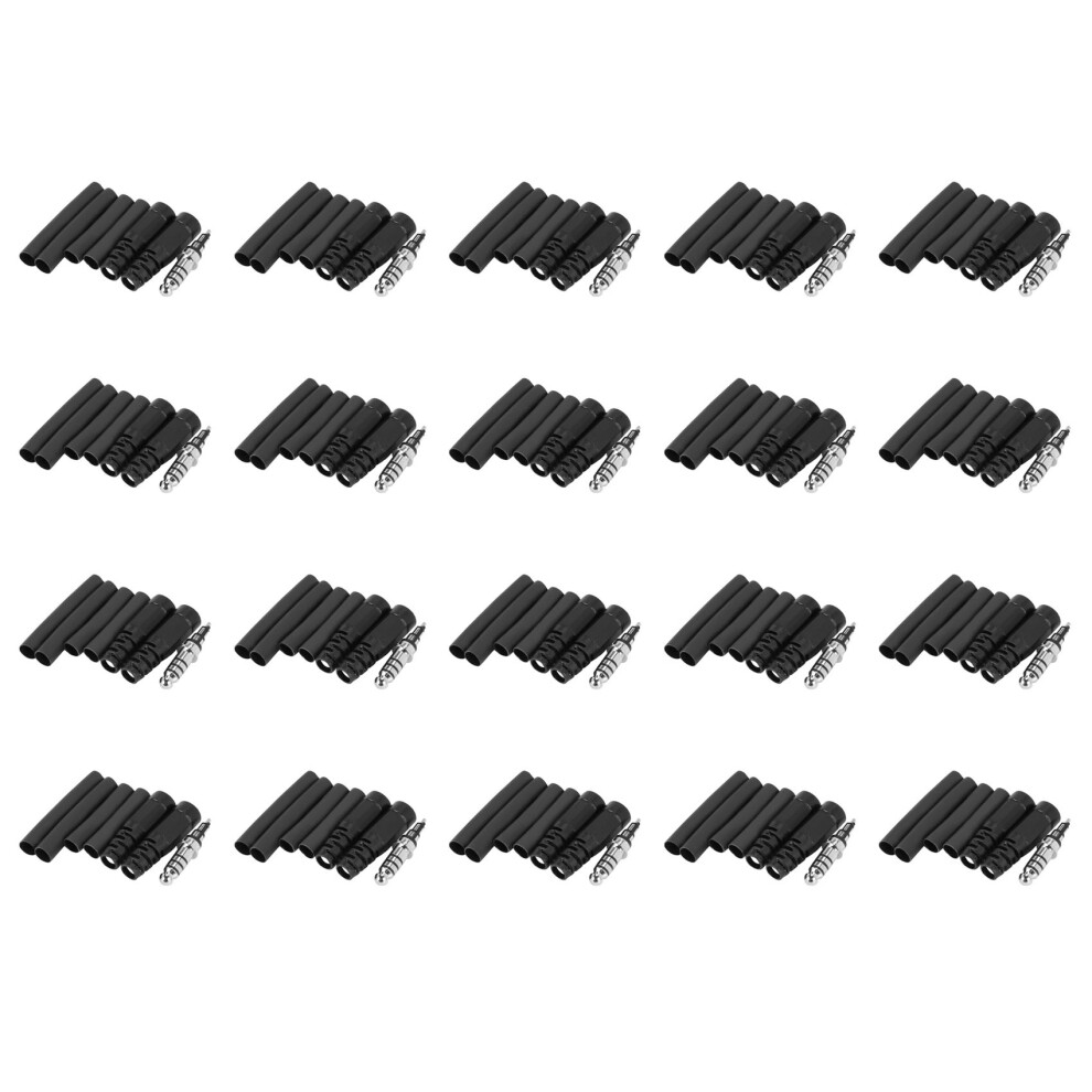 20X Replacement Helicopter Plug Headset Adapter U-174 / U Type A Solder For David Clark Helicopter Headset 6032483700102